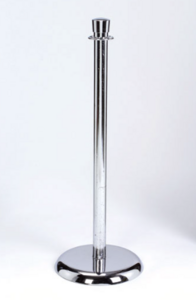 Chrome Stanchion rental Austin, TX
