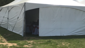 8' H X 30' L. Tent Solid Sidewalls rental Dallas-Ft. Worth, TX