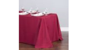 90"X132" Burgundy Polyester Tablecloths rental Dallas-Ft. Worth, TX