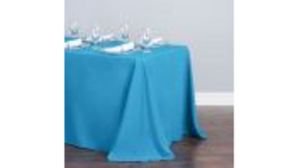 90"X132" Turquoise Polyester Tablecloths rental Dallas-Ft. Worth, TX