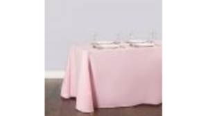 90"X132" Pink Polyester Tablecloths rental Dallas-Ft. Worth, TX
