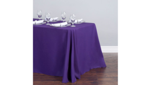 90"X132" Purple Polyester Tablecloths rental Dallas-Ft. Worth, TX