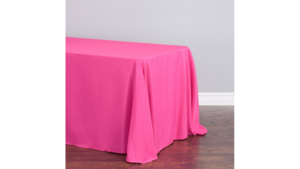 90"X132" Fushia Polyester Tablecloths rental Dallas-Ft. Worth, TX