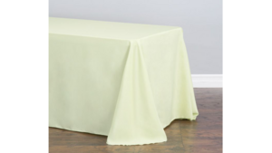 90"X132" Green Tea Polyester Tablecloths rental Dallas-Ft. Worth, TX