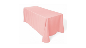 90"X156" Pink Polyester Tablecloths rental Dallas-Ft. Worth, TX