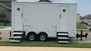 2 Stall Restroom Trailer rental Dallas-Ft. Worth, TX