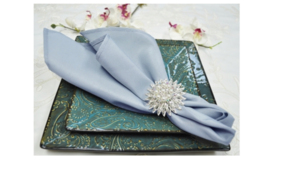 20”X20” Dusty Blue Polyester Napkins rental Dallas-Ft. Worth, TX