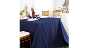 90"X156" Navy Blue Tablecloth rental Dallas-Ft. Worth, TX