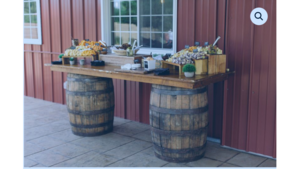 6’ Wine Barrel Bar rental Dallas-Ft. Worth, TX