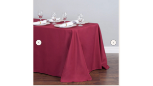 90”X156” Polyester Burgundy Tablecloths rental Dallas-Ft. Worth, TX