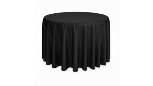 Table Linen - Round - Black rental Chattanooga, TN