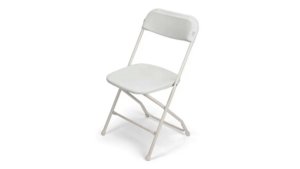 Chairs - White Plastic, Metal Frame rental Leavenworth - Wenatche Valley, WA