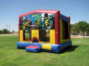 13x13 Bounce House with Ninja Turtle Panel rental Houston, TX