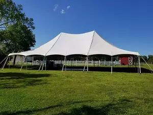 Tent, 40' X 60' Pole Style - Solid White (2 Cen... rental Richmond, VA
