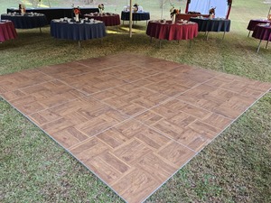Dance Floor, Wood Grain 3' X 3' Sectons rental Richmond, VA