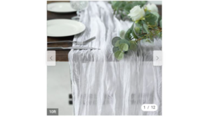 White Cheese Cloth Runner rental Leavenworth - Wenatche Valley, WA