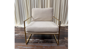 Chair, Gold Frame, Ivory Velvet rental Leavenworth - Wenatche Valley, WA