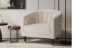 Ivory Velvet Chair rental Leavenworth - Wenatche Valley, WA