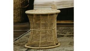 Side Table, Soft, Round Woven rental Leavenworth - Wenatche Valley, WA