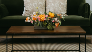 Coffee Table, Metal Frame, Wood Top, Modern rental Leavenworth - Wenatche Valley, WA