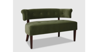 Settee, Olive Green Velvet rental Leavenworth - Wenatche Valley, WA