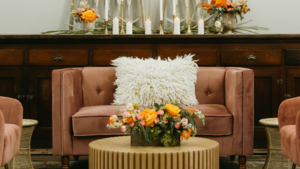 Sofa, Rose Velvet Loveseat rental Leavenworth - Wenatche Valley, WA