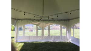 Tent Lighting - 20X20 rental Leavenworth - Wenatche Valley, WA