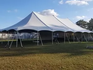 Tent, 40' X 80' Pole Style - Solid White (3 Cen... rental Richmond, VA