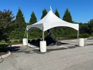 Tent, 15' X 15' High Peak Frame Style - Solid W... rental Richmond, VA