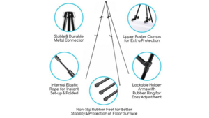 Easel, Aluminum Adjustable Floor/Table rental Richmond, VA
