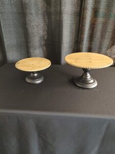 Pedestal, Black And Wood 13" Diameter rental Richmond, VA