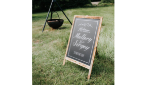 Large Brown Wood Framed Sign rental Leavenworth - Wenatche Valley, WA