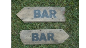 Wood Bar Signs rental Leavenworth - Wenatche Valley, WA