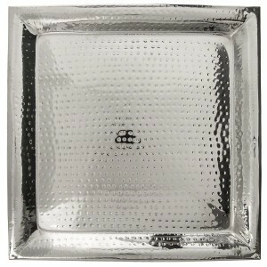 Hammered Square Tray Large rental Houston, TX