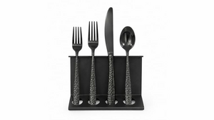 Black Set Silverware rental Naples, FL
