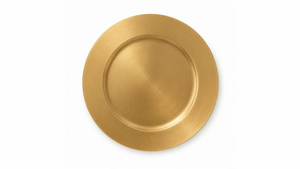 Gold Plastic Charger Plate rental Naples, FL