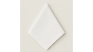 White Poly Linen Napkin rental Naples, FL