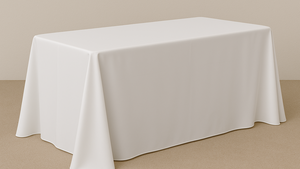 90X156 White Poly Linen rental Naples, FL