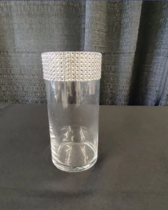 Vase, W/ Sequins Rnd 7-1/2"T X 3-1/2"W rental Richmond, VA