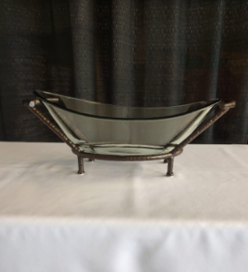 Bowl, Oval Glass W/ Bronze Frame rental Richmond, VA