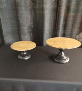 Pedestal, Black And Wood 10" Diameter rental Richmond, VA