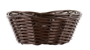 Bread Basket - Oval Brown Rattan 7" X 5" X 2" rental Jupiter, FL