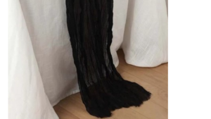 19X120 Black Gauze Table Runner rental Jupiter, FL