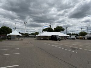 20X40 Cinch Top Frame Tent- White rental Long Island, NY