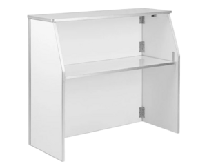 48" White Portable Bar rental Long Island, NY