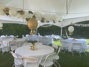15X20 High Peak Frame Tent White Top rental Long Island, NY
