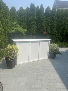 The Isabelle-White Bar Wood 72" rental Long Island, NY