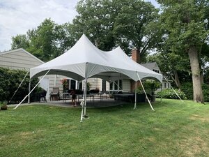 20X20 High Peak Frame Tent- White Top rental Long Island, NY