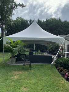 10X10 High Peak Frame Tent White Top rental Long Island, NY