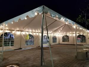 10X20 Frame Tent White rental Long Island, NY